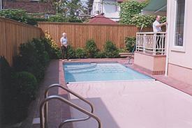 12x38 Gunite Pool and Spa Combination with Undertrack Electric Cover